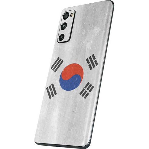 South Korean Flag Distressed Galaxy S20 Fan Edition Skin